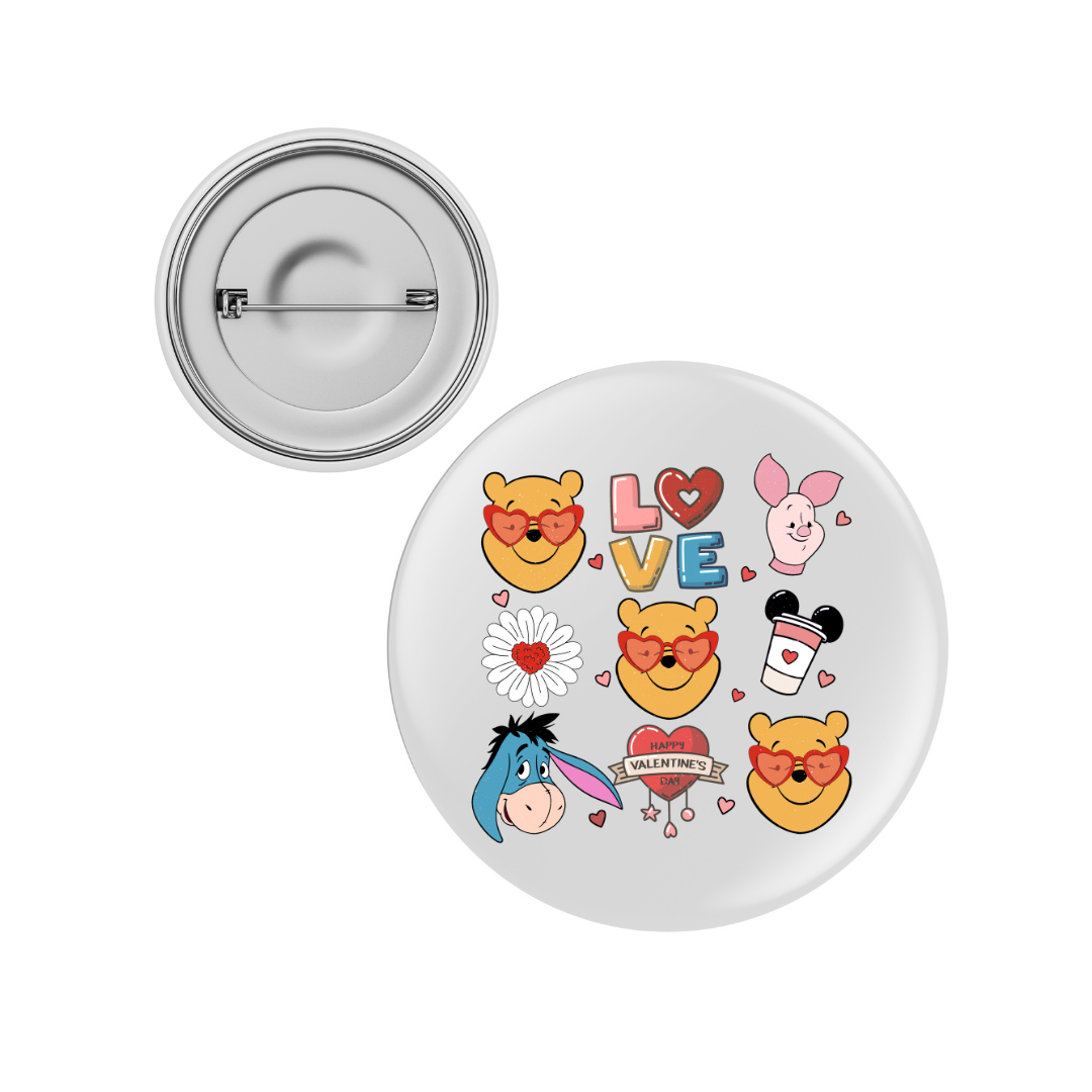 Disney - Badge Winnie Friends Love