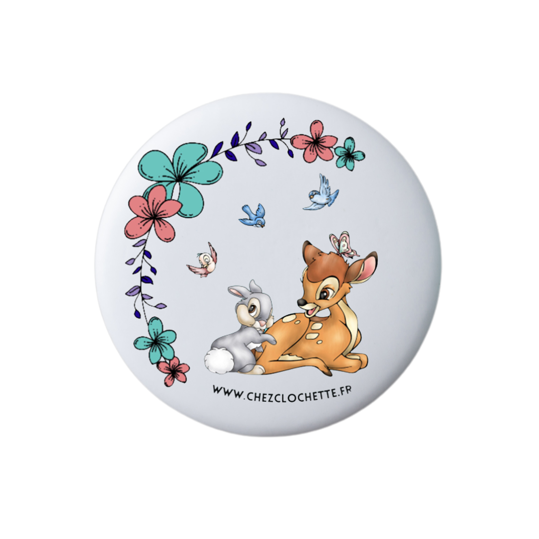 Disney - Badge Bambi et Panpan