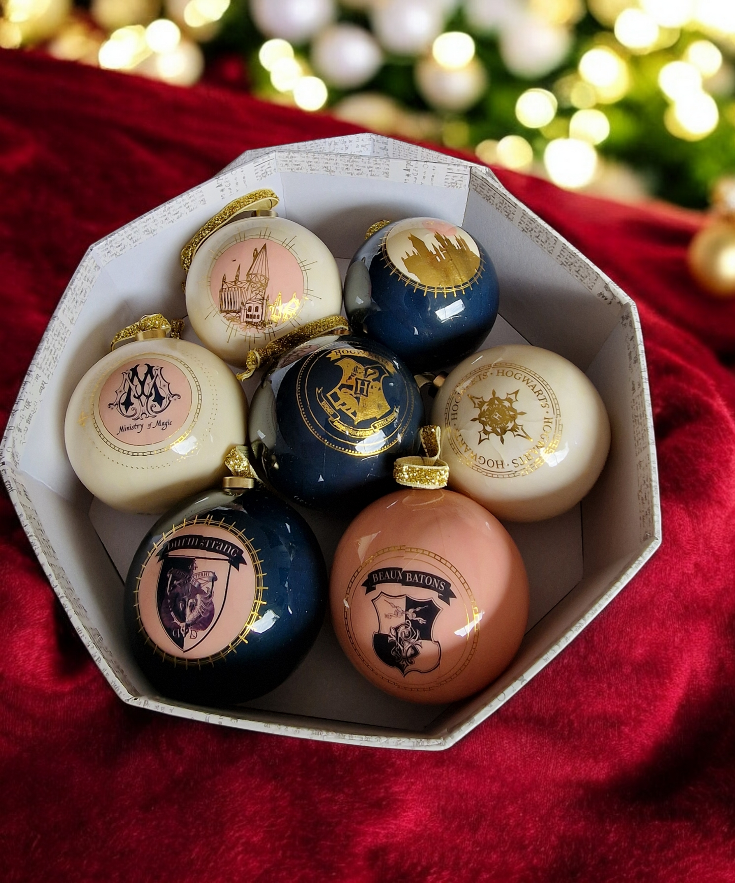 Coffret 7 Boules de Noël Harry Potter