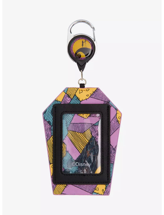 Disney The Nightmare Before Christmas Sally Pattern Coffin Retractable Lanyard