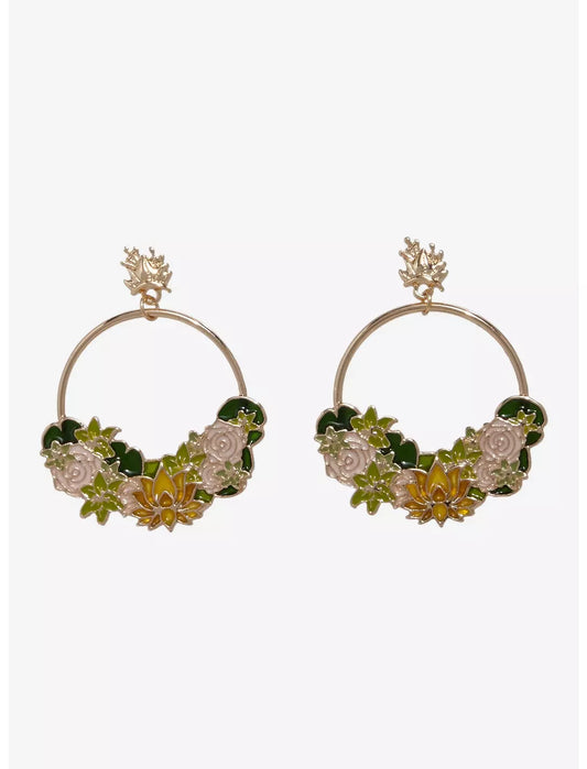 Boucles d'oreilles créoles florales Tiana