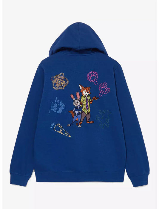Hoodies zippé Zootopie bleu - Décembre 2025