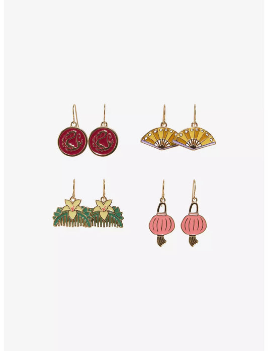 Boucles d'oreilles pendantes Mulan