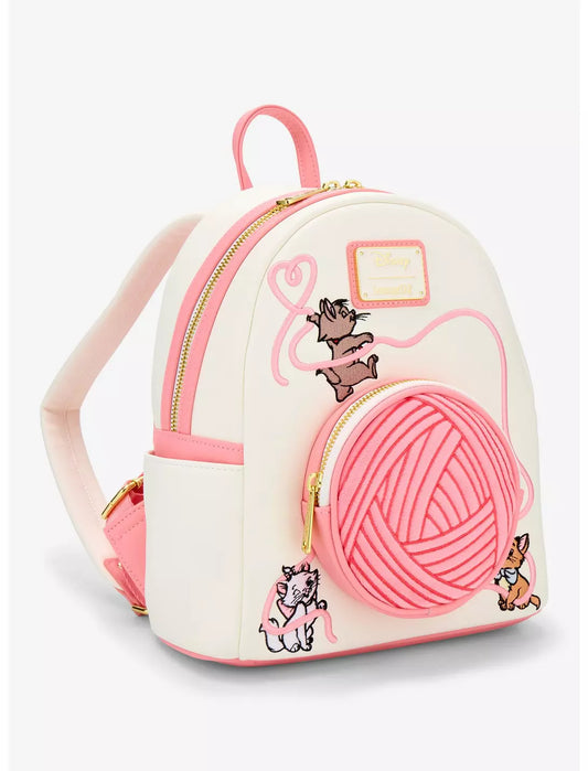 Sac à dos avec pelote de laine Aristochats