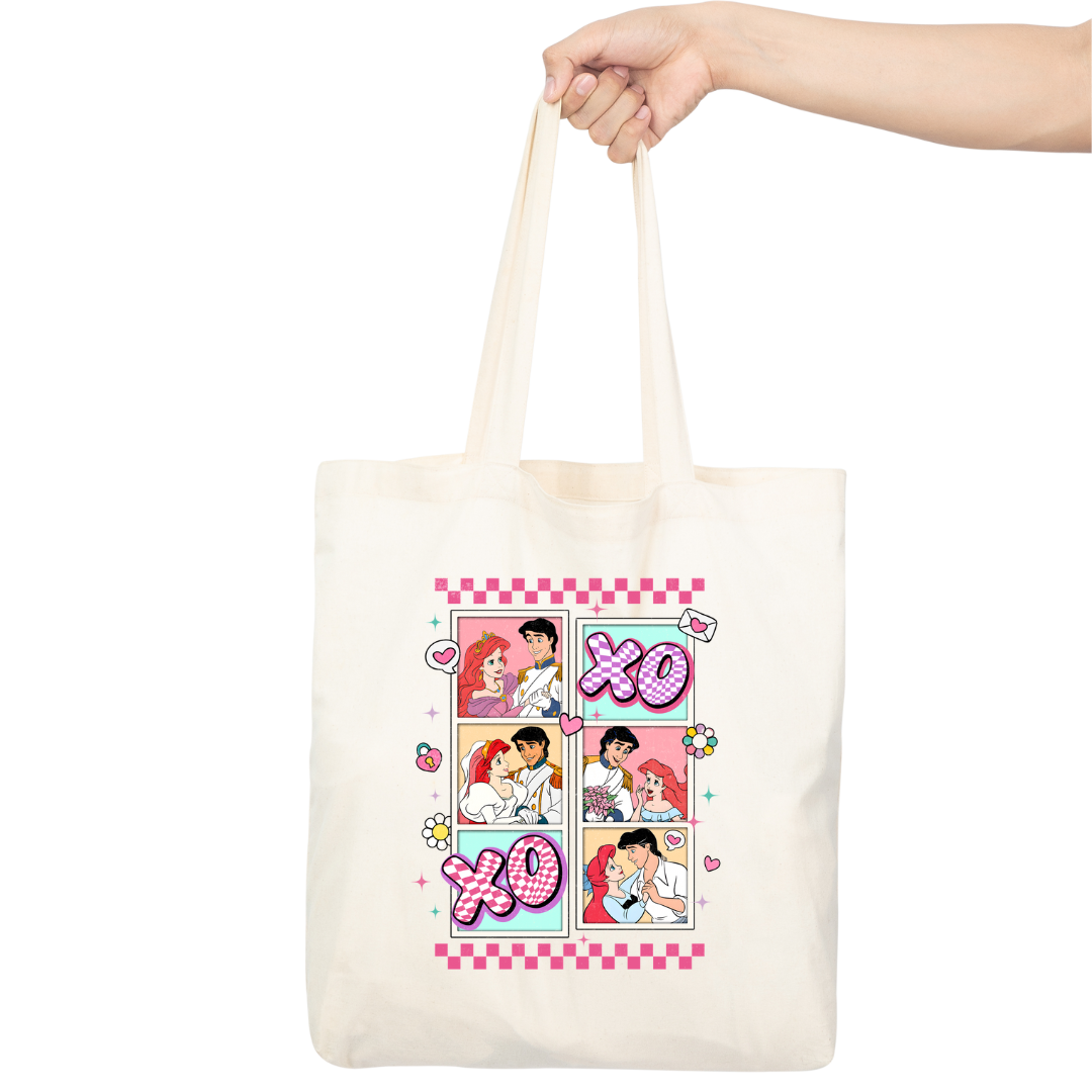 Disney - Tote Bag Ariel et Prince Eric Cadres
