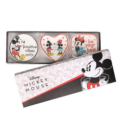 Set of 3 mini Mickey & Minnie jewelry trays
