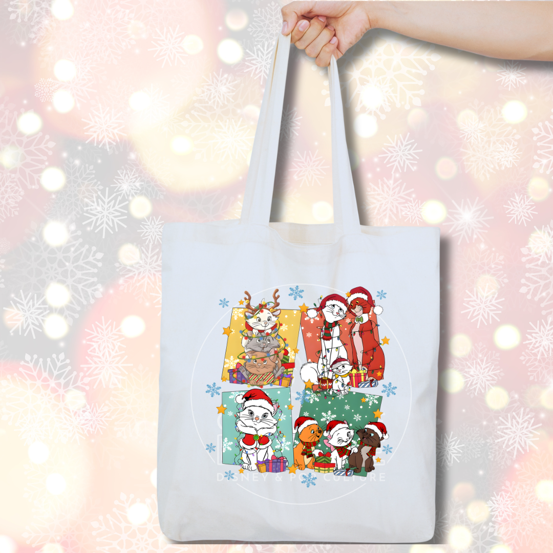 Disney - Tote Bag Aristochats de Noël