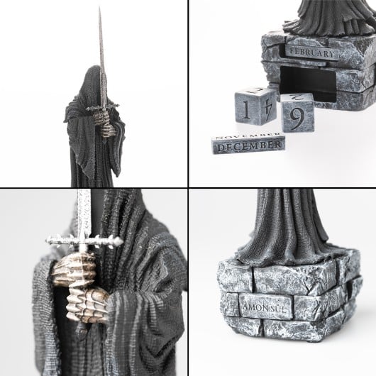 LE SEIGNEUR DES ANNEAUX - Nazgûl - Calendrier Perpétuel 3D en Résine
