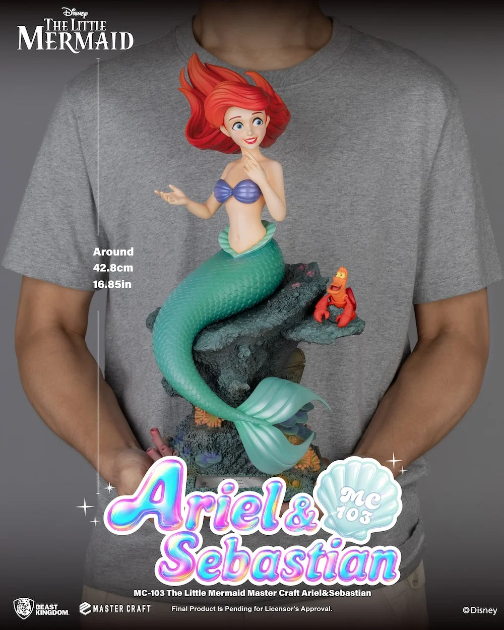 LA PETIT SIRENE - Ariel & Sebastien - Statuette Master Craft 42.8cm - Précommande Octobre 2026
