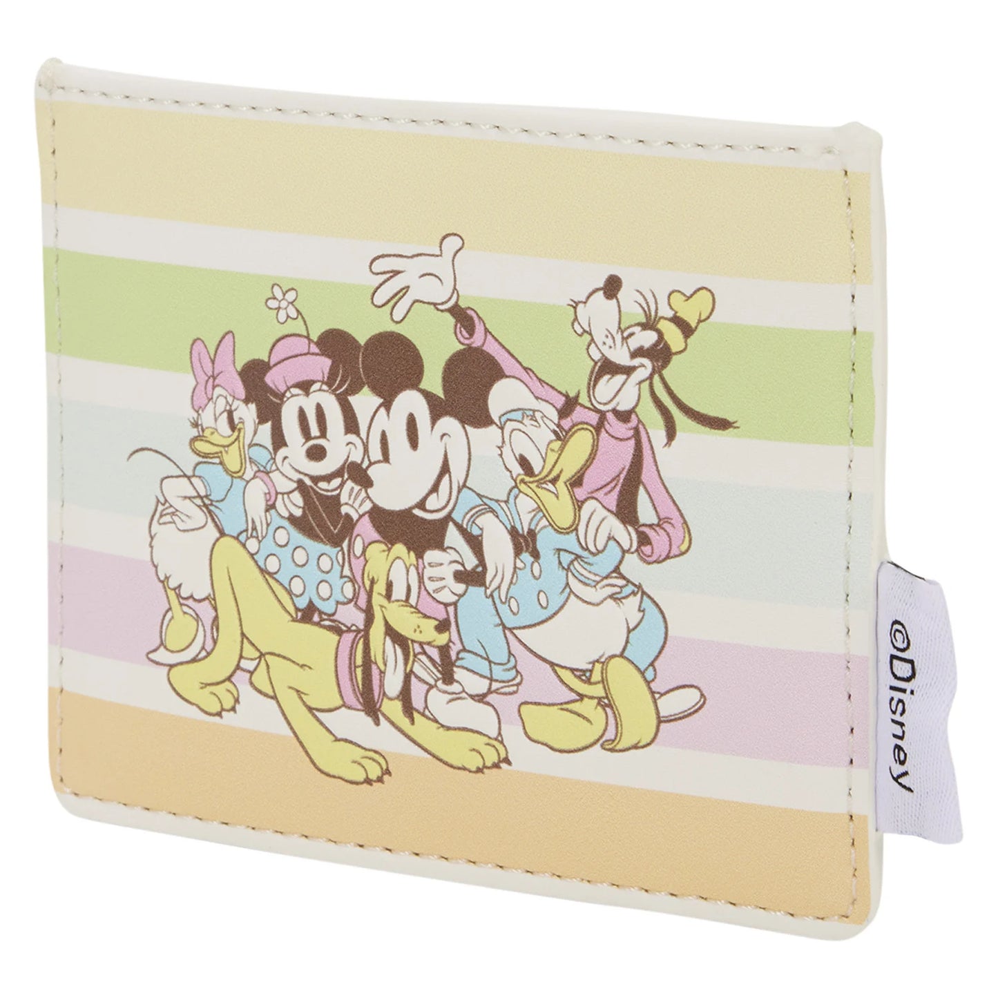Porte cartes Mickey et ses amis arc en ciel