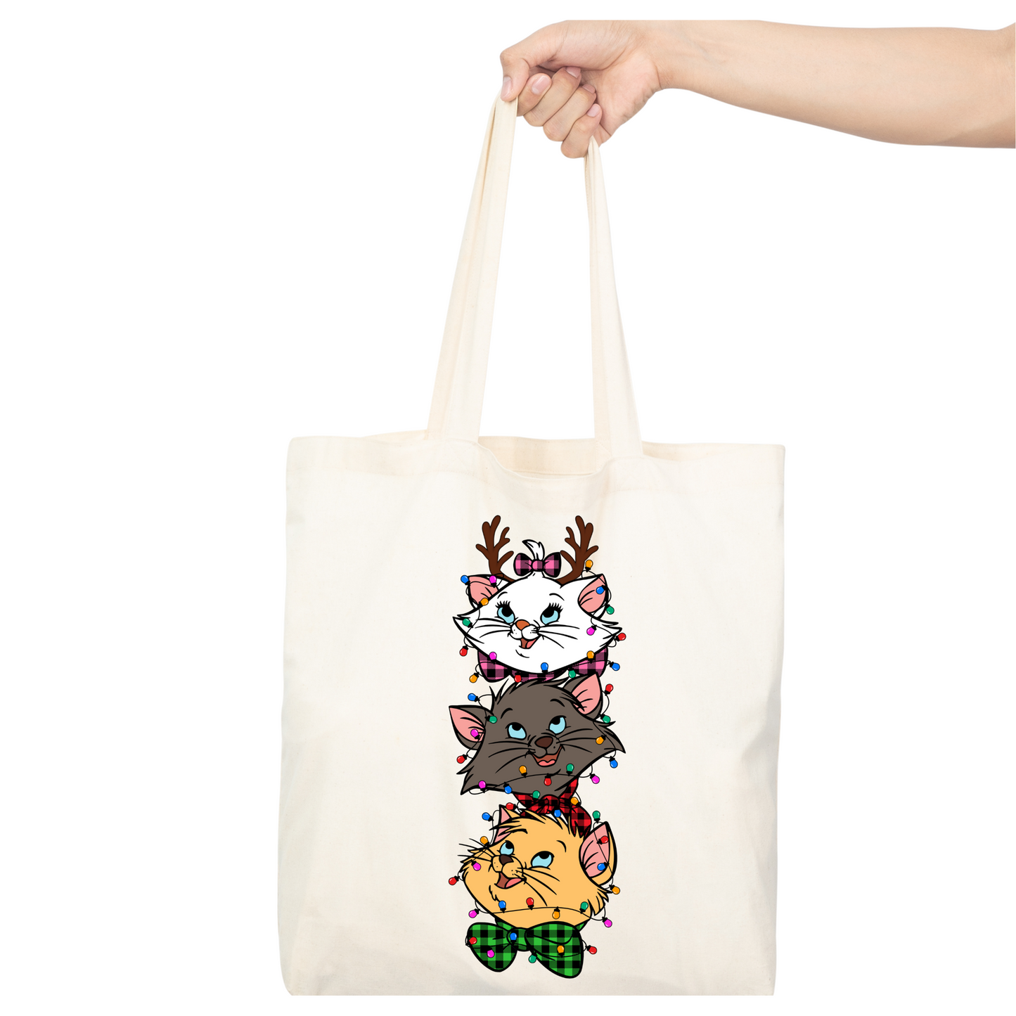 Disney - Tote Bag Les Aristochats en Chat-pin de Noël