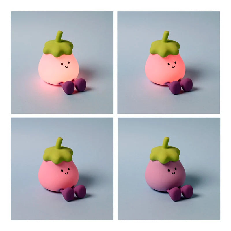 KAWAII - Aubergine - Lampe Rechargeable & Support Téléphone 13cm - Fin Janvier 2026