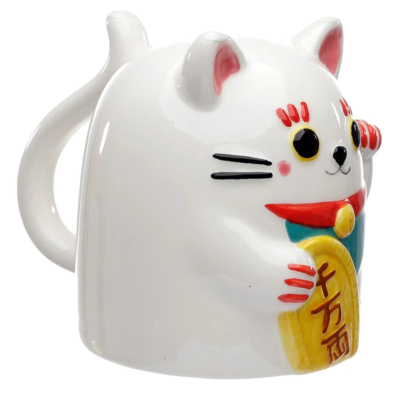 MANEKI-NEKO - Blanc - Mug + Couvercle 3D 500ml - Fin Mars 2026