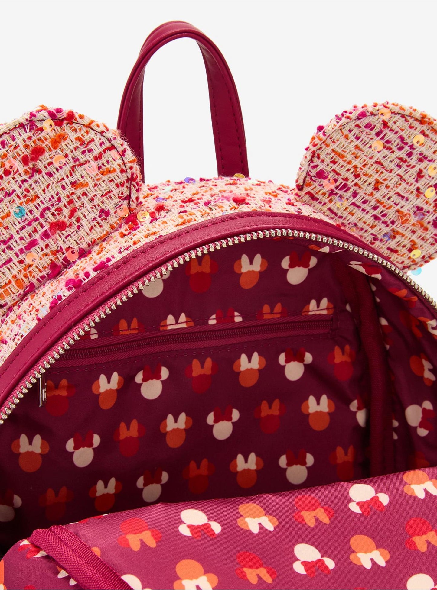 Sac à dos Pink Bouclé Fabric Minnie Mouse