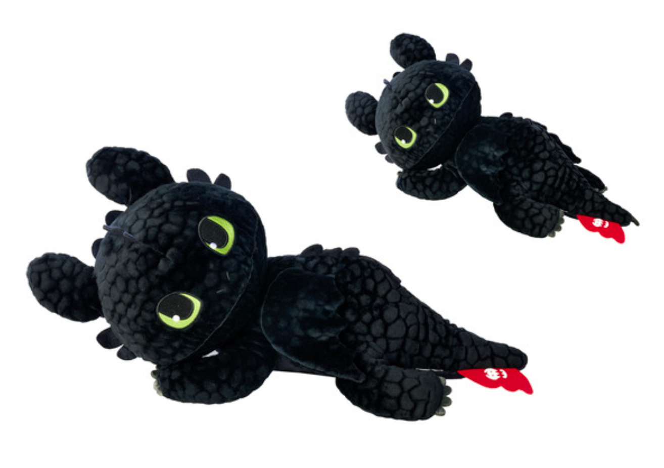 DRAGONS - Krokmou - Peluche Sleeping 46cm - 12 jours ouvrés