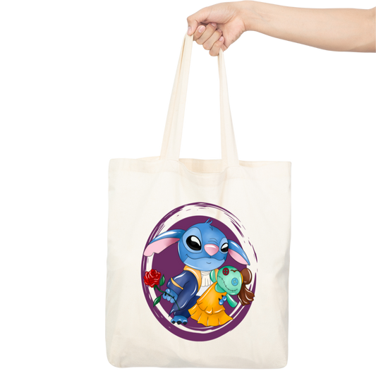 Disney - Tote Bag Stitch et Scrump Belle et la Bête