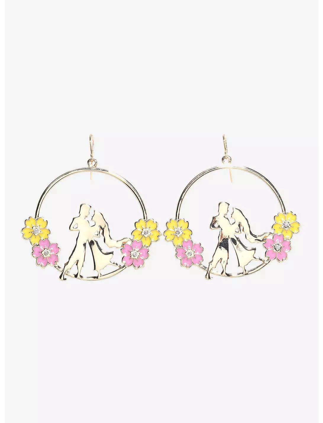 Boucles d'oreilles créoles  Raiponce et Flynn