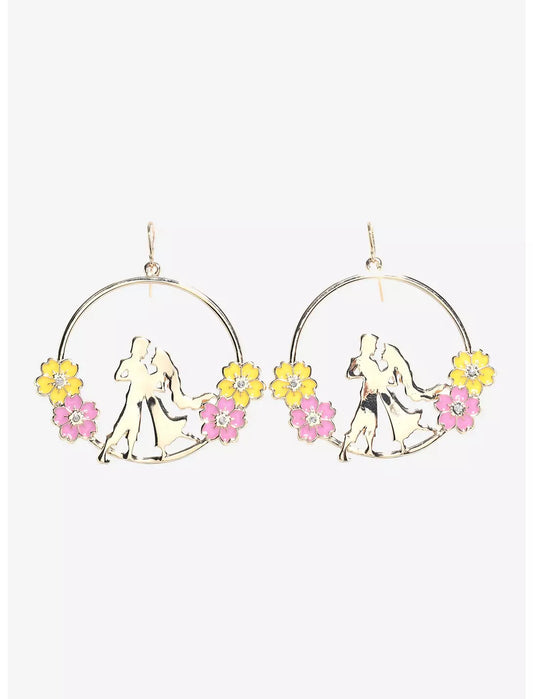 Boucles d'oreilles créoles  Raiponce et Flynn