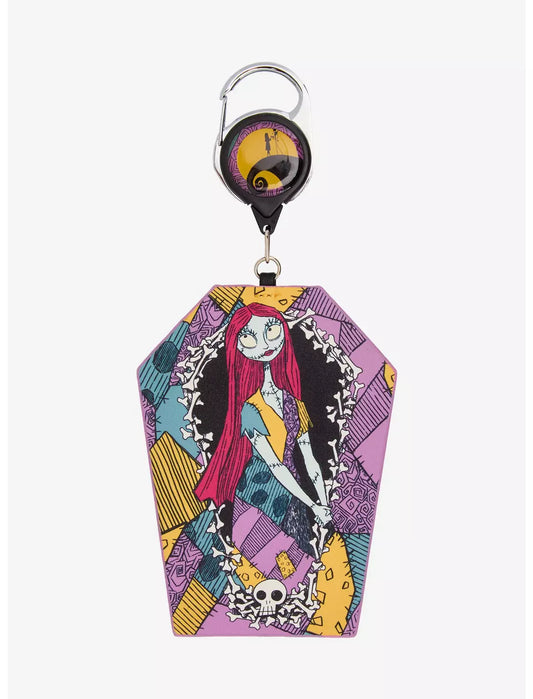 Disney The Nightmare Before Christmas Sally Pattern Coffin Retractable Lanyard