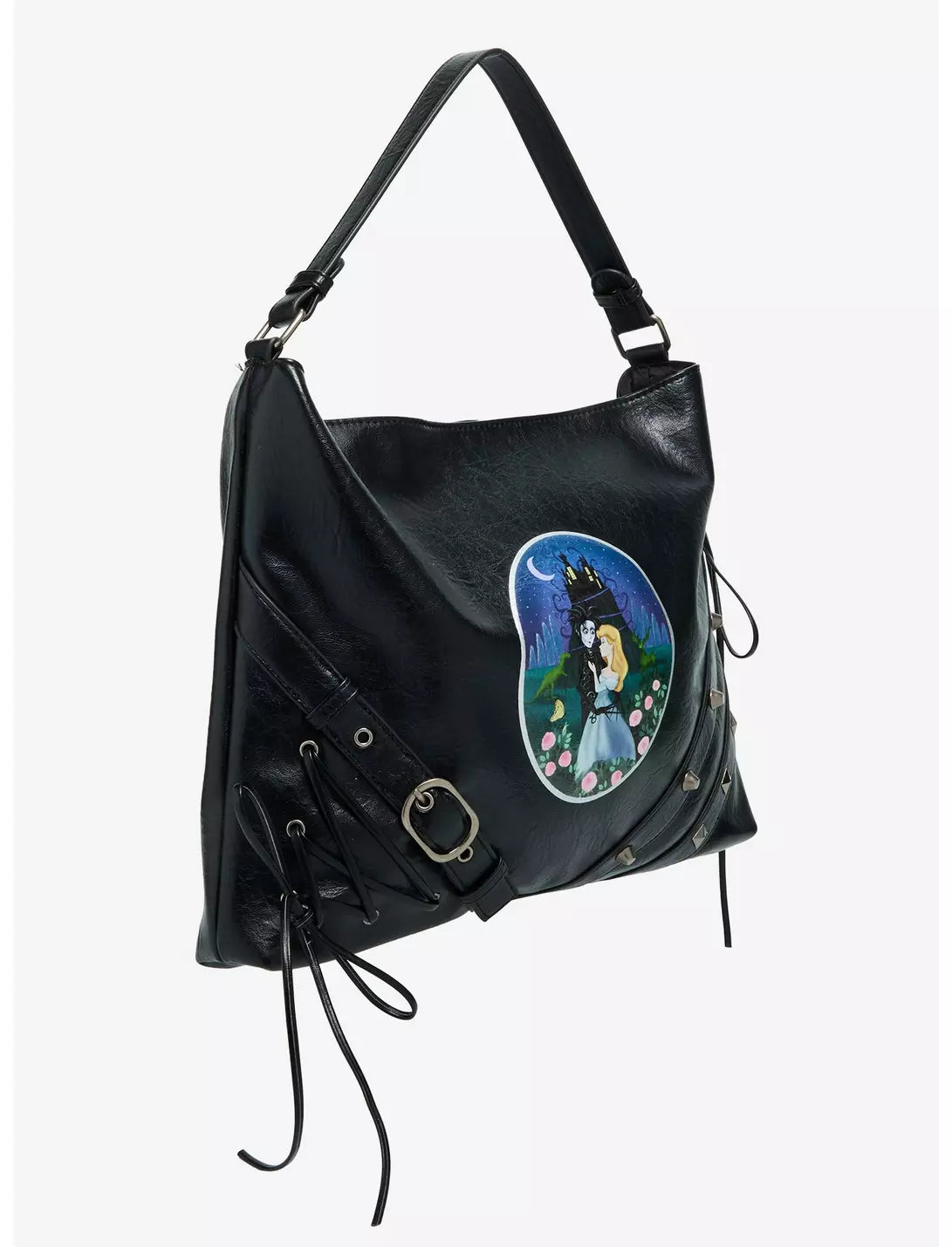 Sac hobo clouté Edward aux mains d'argent