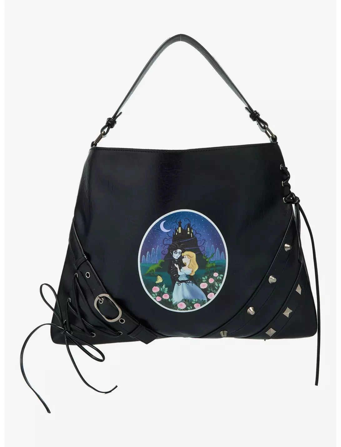 Sac hobo clouté Edward aux mains d'argent