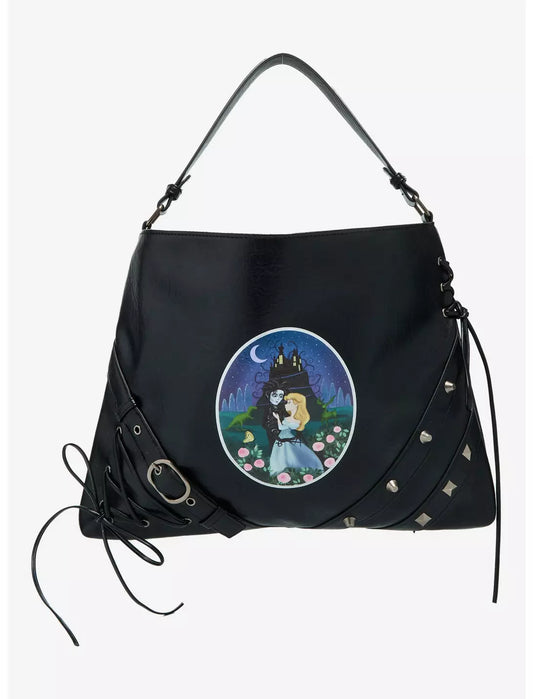 Sac hobo clouté Edward aux mains d'argent