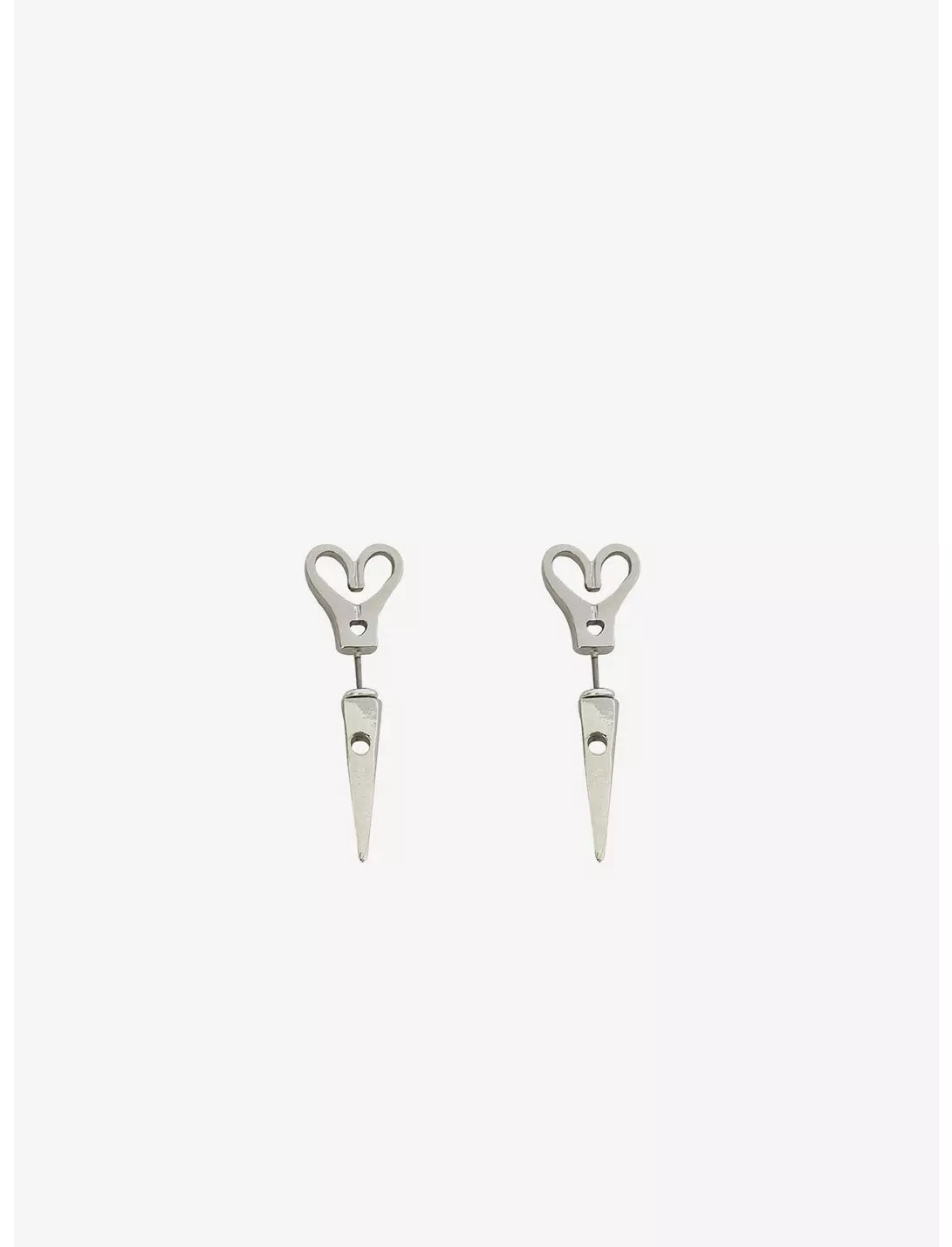 Boucles d'oreilles Edward aux mains d'argent (Ciseaux avant/arrière)