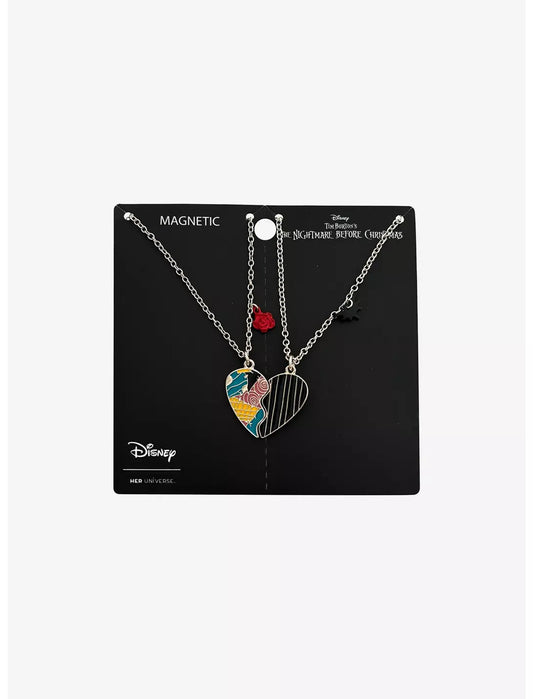 Coffret Colliers Cœur Jack & Sally - L'Étrange Noël de Monsieur Jack