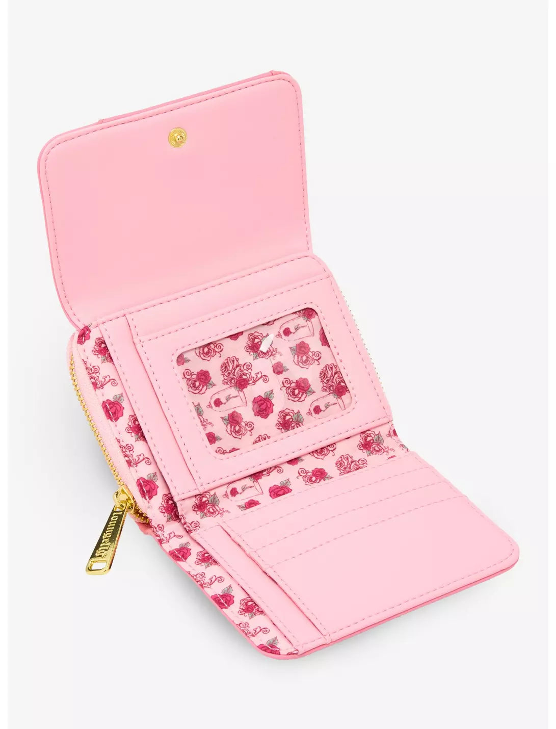 Portefeuille Belle et la bête roses