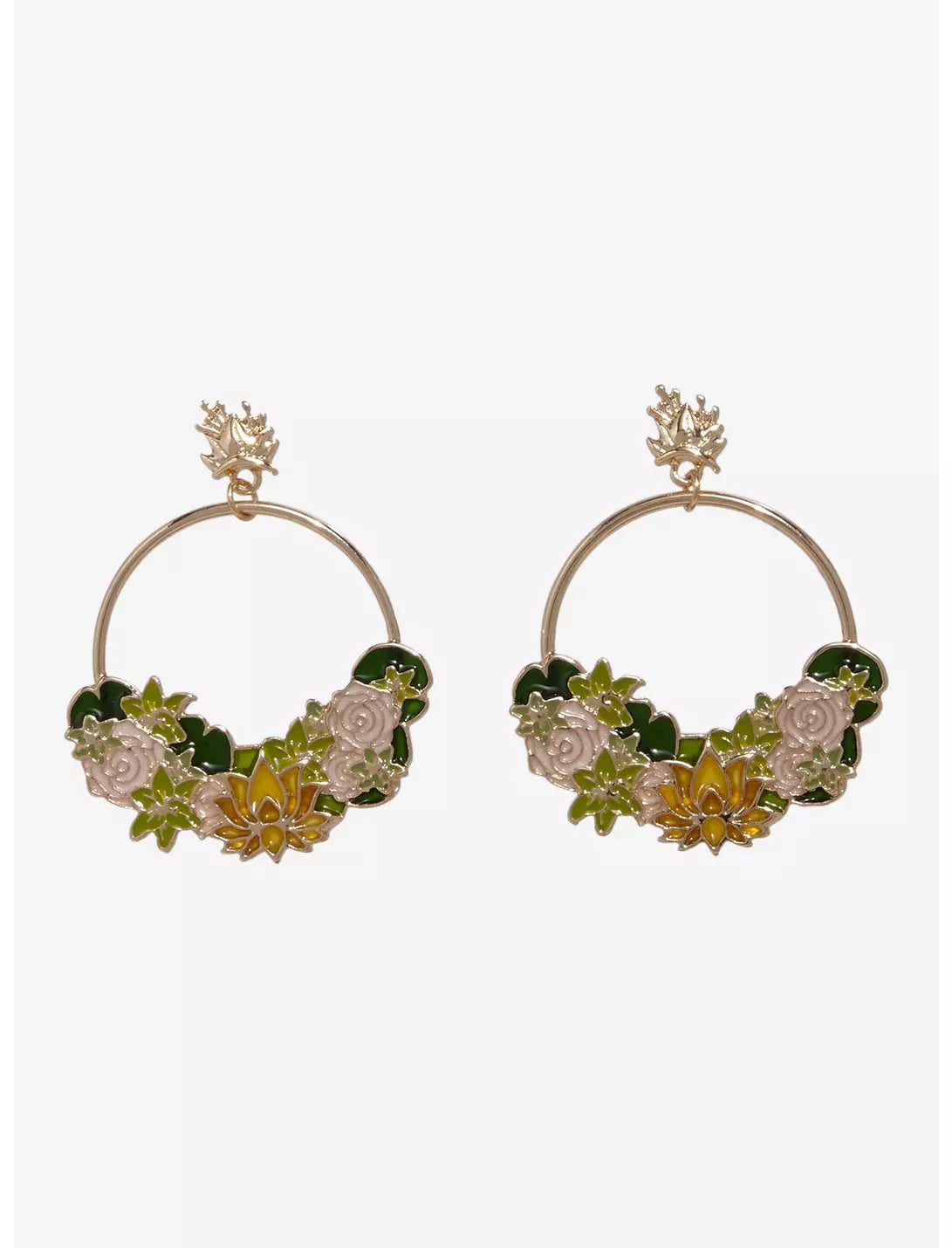 Boucles d'oreilles créoles florales Tiana