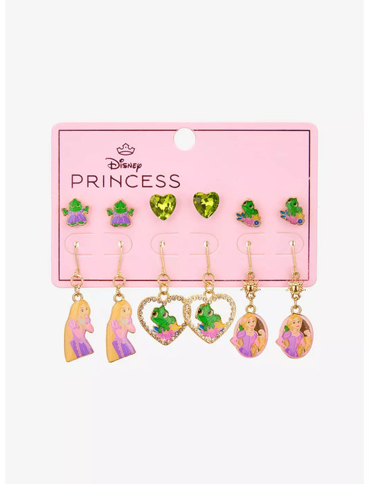 Ensemble de boucles d'oreilles Raiponce et Pascal