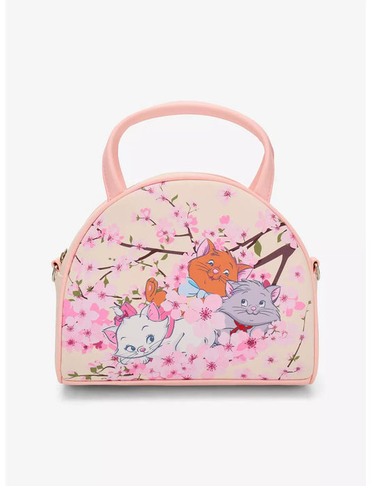 Sac à bandoulière les Aristochats fleurs de cerisier