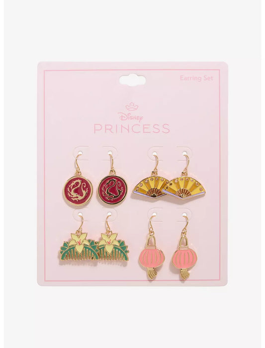 Boucles d'oreilles pendantes Mulan