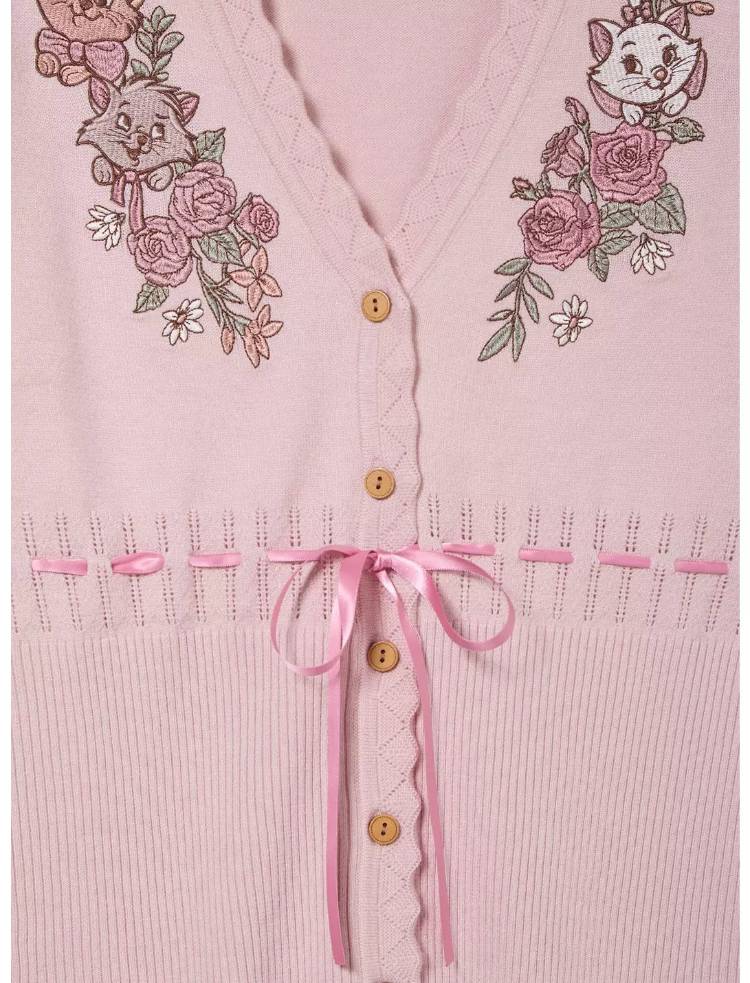 Cardigan floral les Aristochats