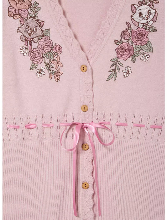 Cardigan floral les Aristochats