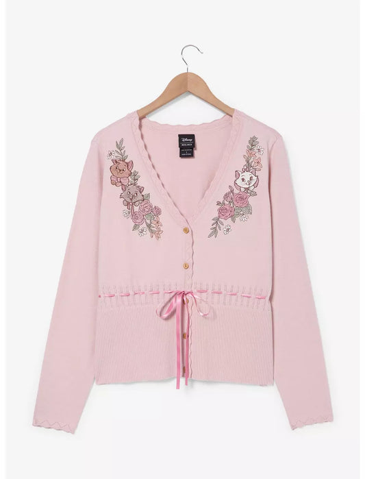 Cardigan floral les Aristochats