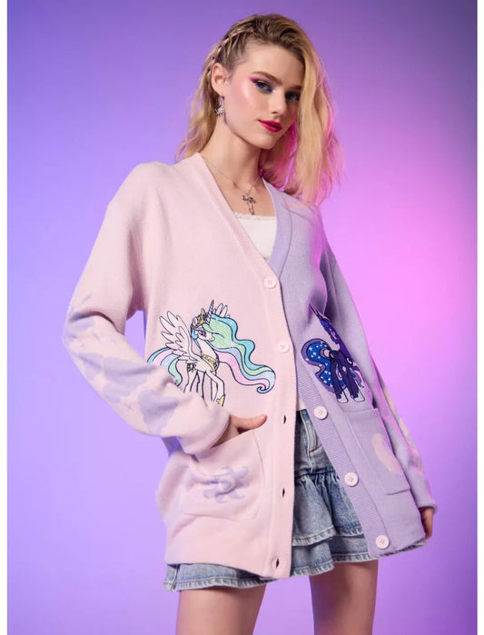 Cardigan Gilet My Little Pony Celestia & Luna