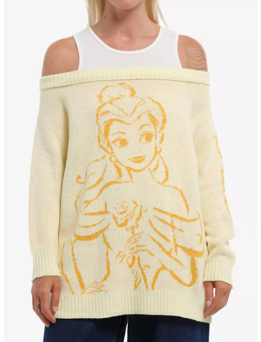 Pull évasé avec débardeur intégré Belle