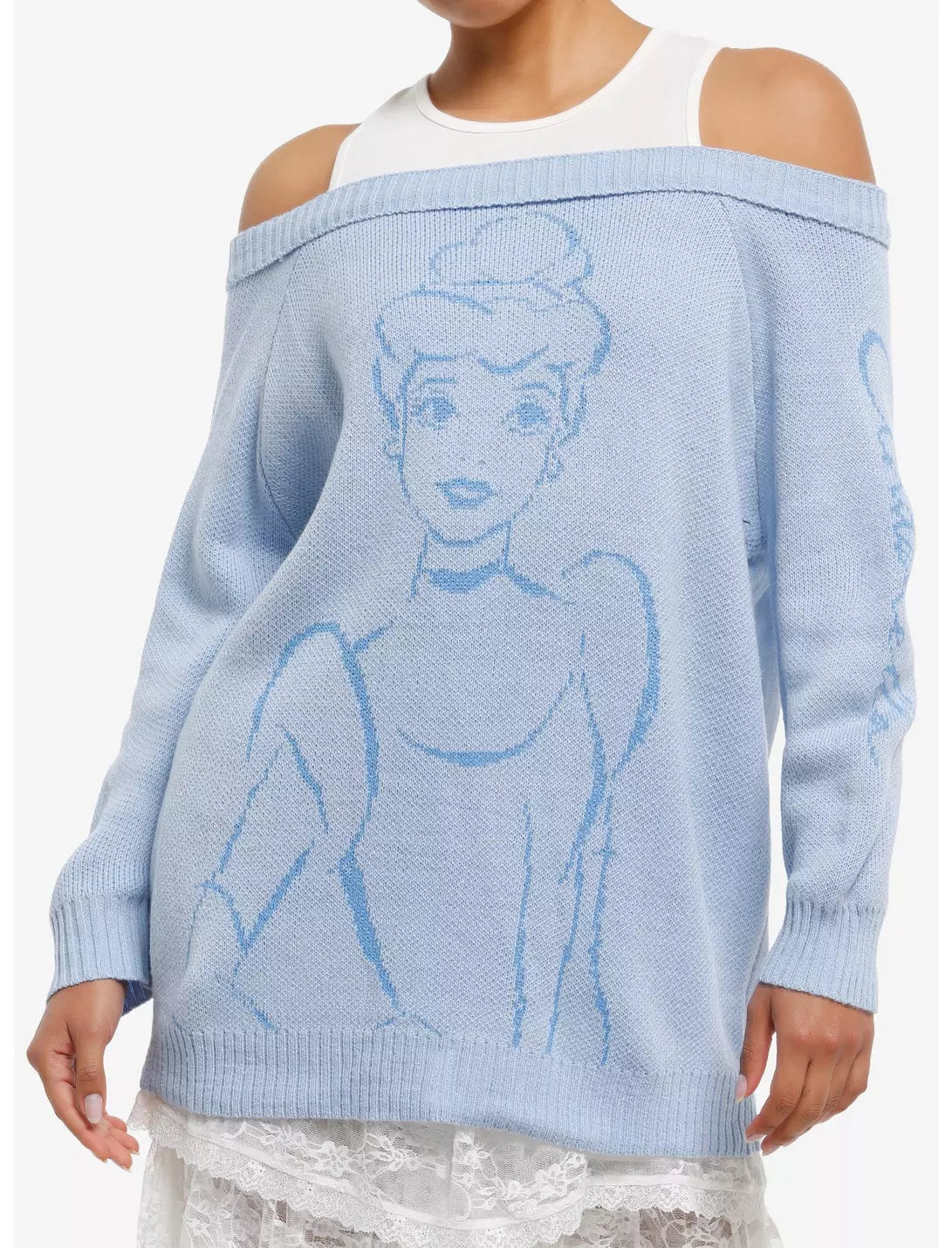 Pull évasé avec débardeur intégré Cendrillon
