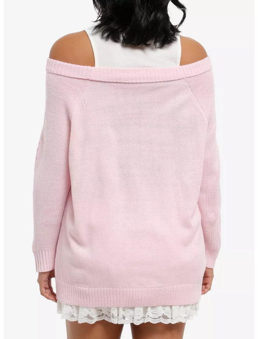 Pull évasé avec débardeur intégré Aurore