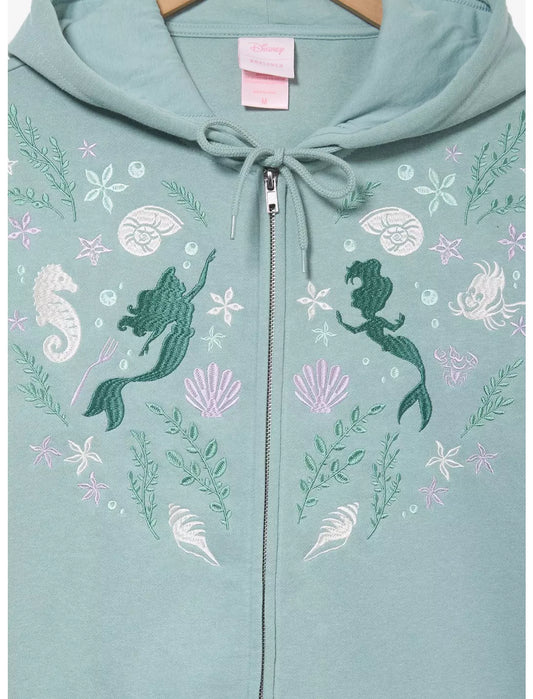 Hoodies zip Ariel silhouettes