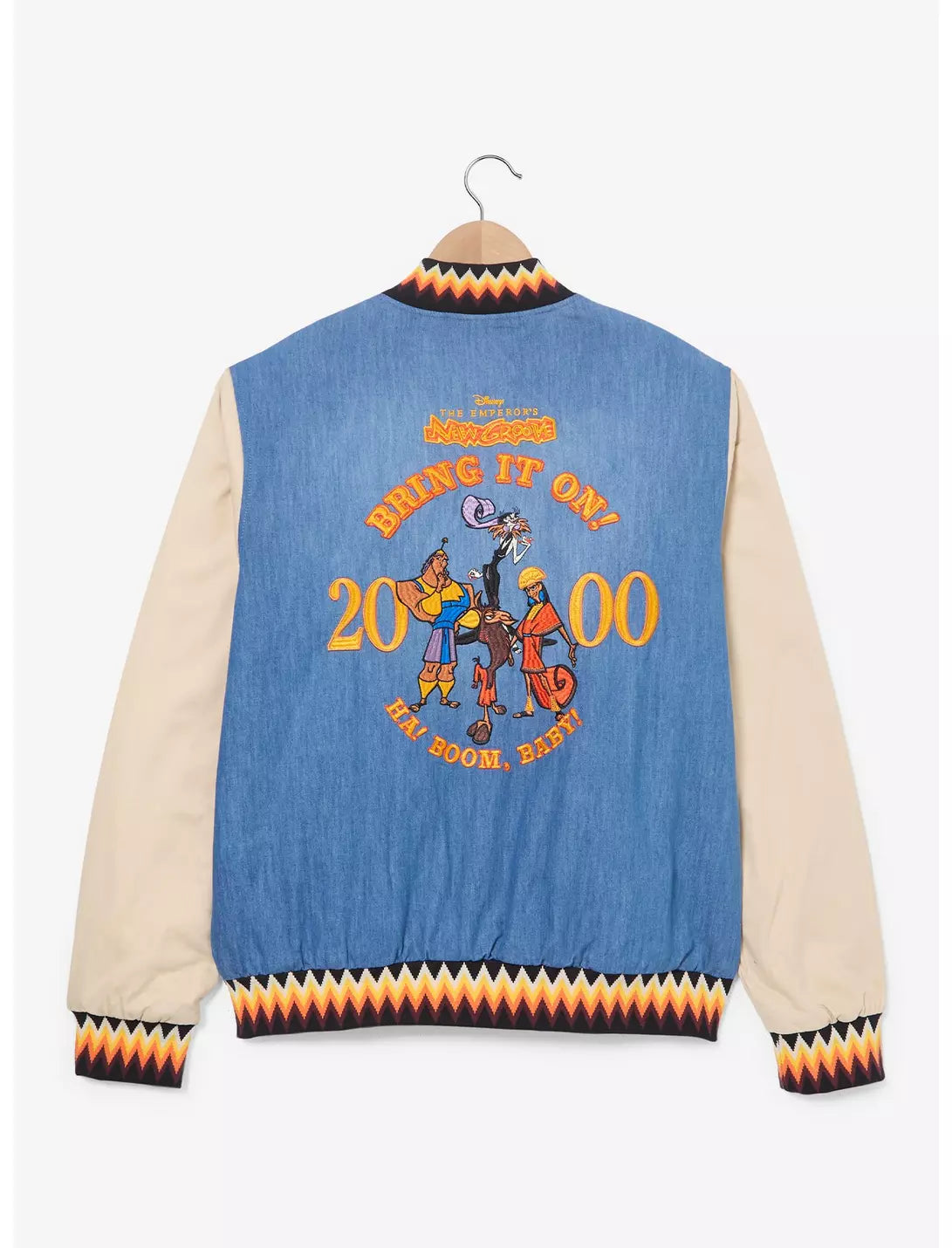 Veste universitaire en jean Disney « Kuzco, l'empereur mégalo »