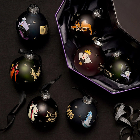 Coffret 7 Boules de Noël Villains