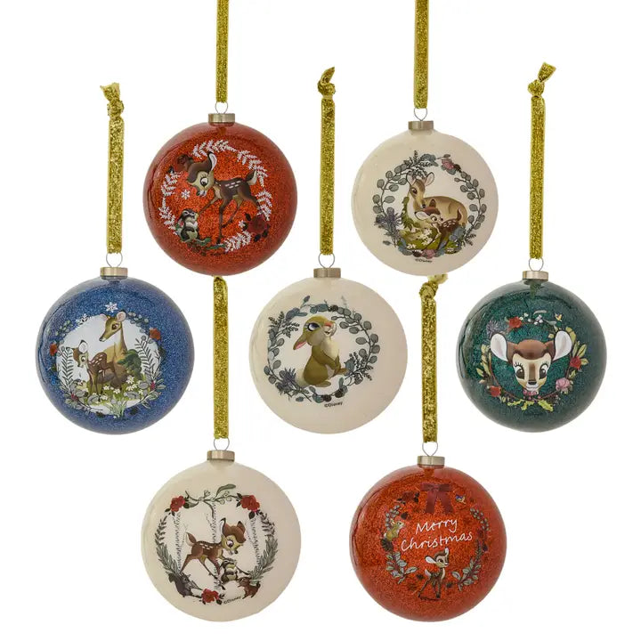 Coffret 7 Boules de Noël Bambi