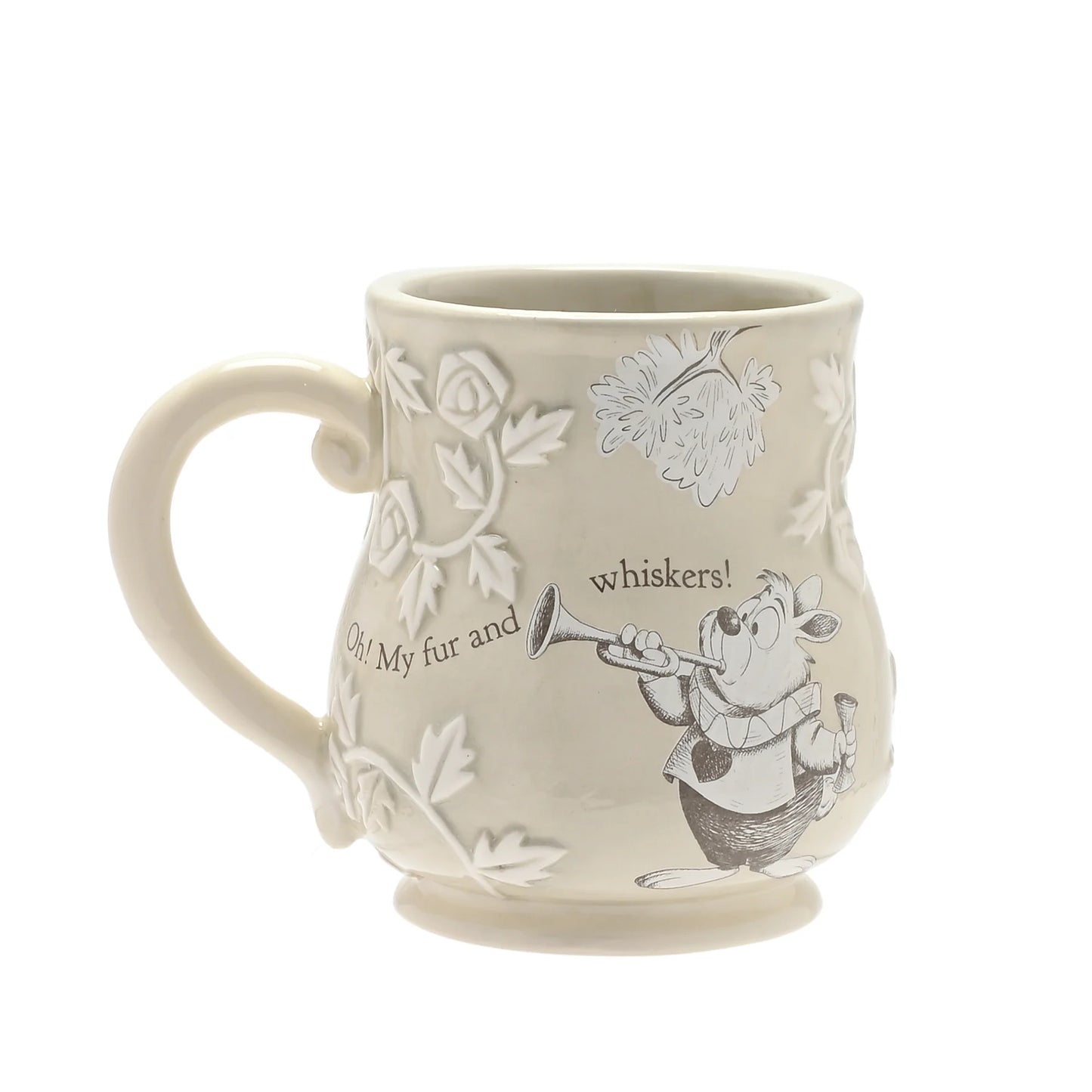 ALICE AUX PAYS DES MERVEILLES - Le Lapin Blanc - Mug en Relief