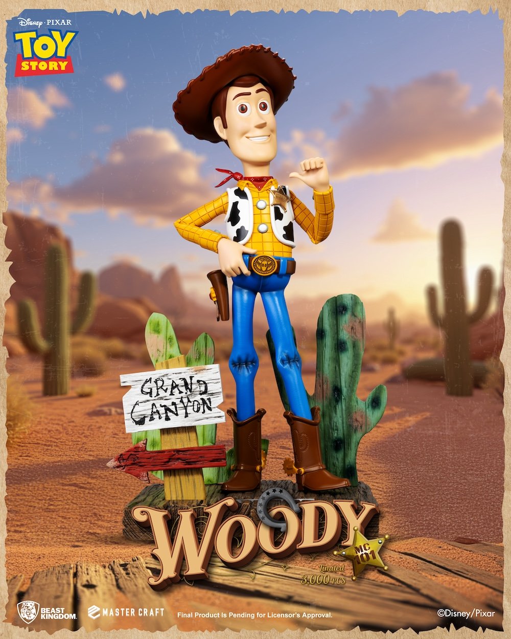 TOY STORY - Sheriff Woody - Statuette Master Craft 44cm - Juin 2026