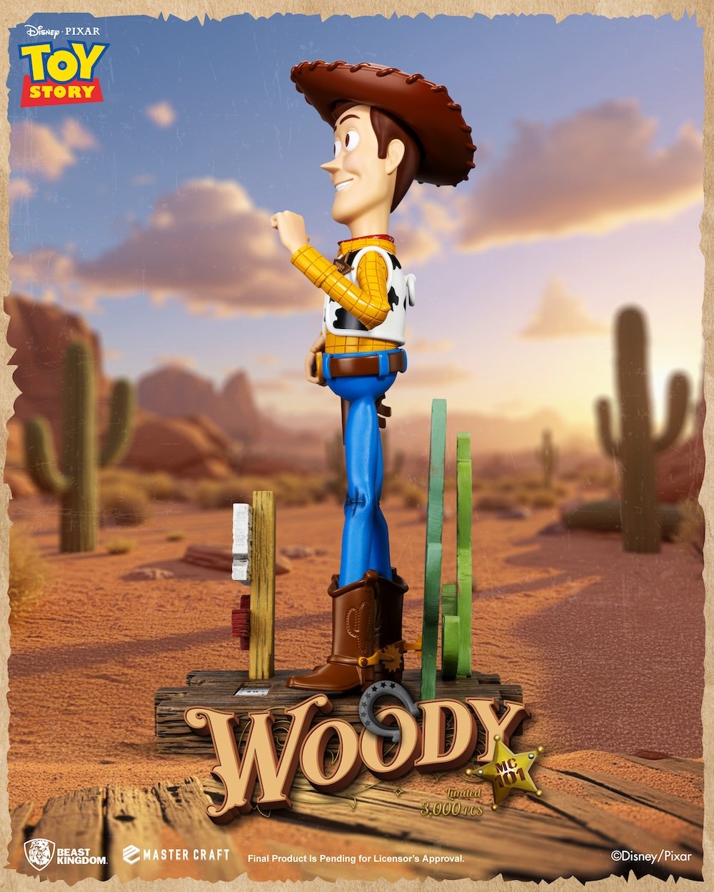 TOY STORY - Sheriff Woody - Statuette Master Craft 44cm - Juin 2026