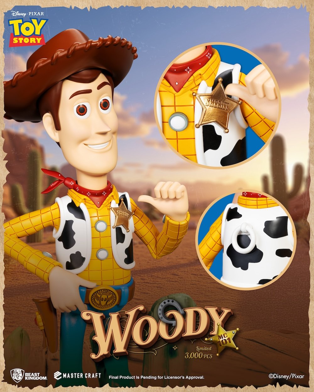 TOY STORY - Sheriff Woody - Statuette Master Craft 44cm - Juin 2026