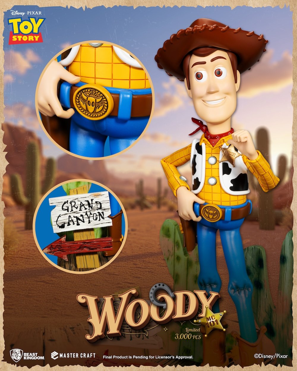 TOY STORY - Sheriff Woody - Statuette Master Craft 44cm - Juin 2026