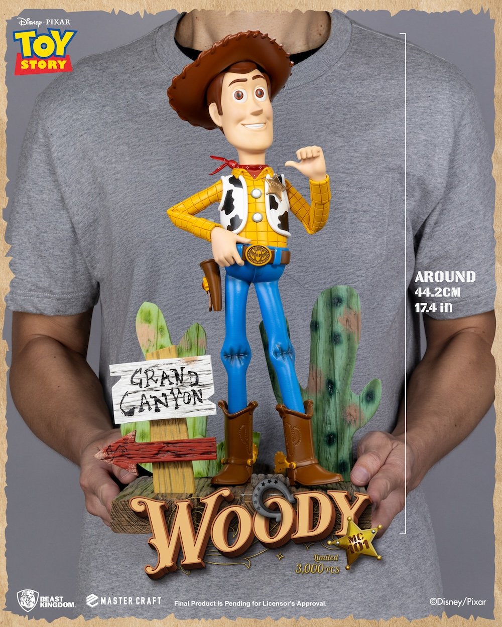 TOY STORY - Sheriff Woody - Statuette Master Craft 44cm - Juin 2026
